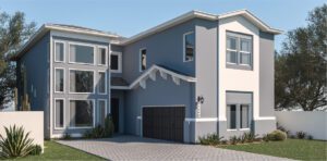 Zia Homes. The azalea is 3400 square feet, 2 level, 5 bedrooms, and 3.5 bathrooms, with 2 garages.
