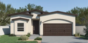 Zia Homes. The calico is 1935 square feet, 1 level, 4 bedrooms, and 3 bathrooms, with 2 garages.