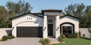 Zia Homes. The hibiscus is 2275 square feet, 1 level, 4 bedrooms, and 3 bathrooms, with 2 garages.