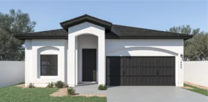 The juniper is 1650 square feet, 1 level, 3 bedrooms, and 2 bathrooms, with 2 garages.