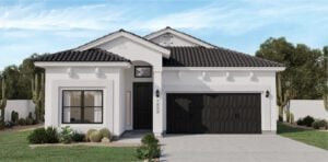 Zia Homes. The lotus is 1850 square feet, 1 level, 4 bedrooms, and 2.5 bathrooms, with 2 garages.