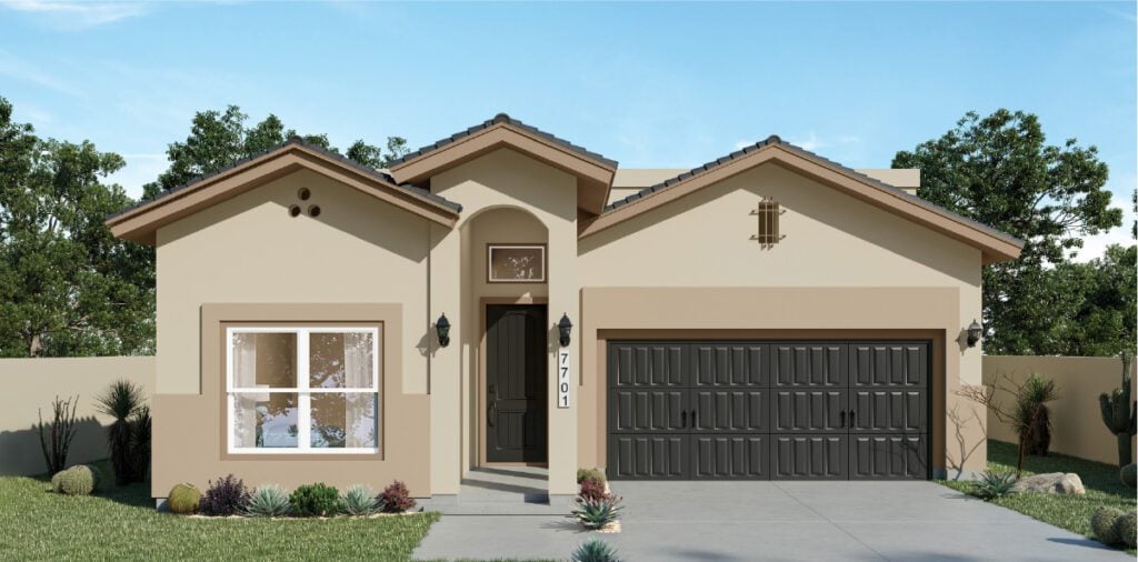 Zia Homes. The orchid is 2250 square feet, 1 level, 5 bedrooms, and 3 bathrooms, with 2 garages.