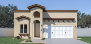 The poplin is 1975 square feet, 1 level, 4 bedrooms, and 2 bathrooms, with 2 garages.
