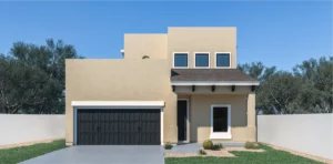 The trellis is 2420 square feet, 2 level, 5 bedrooms, and 3.5 bathrooms, with 2 garages.