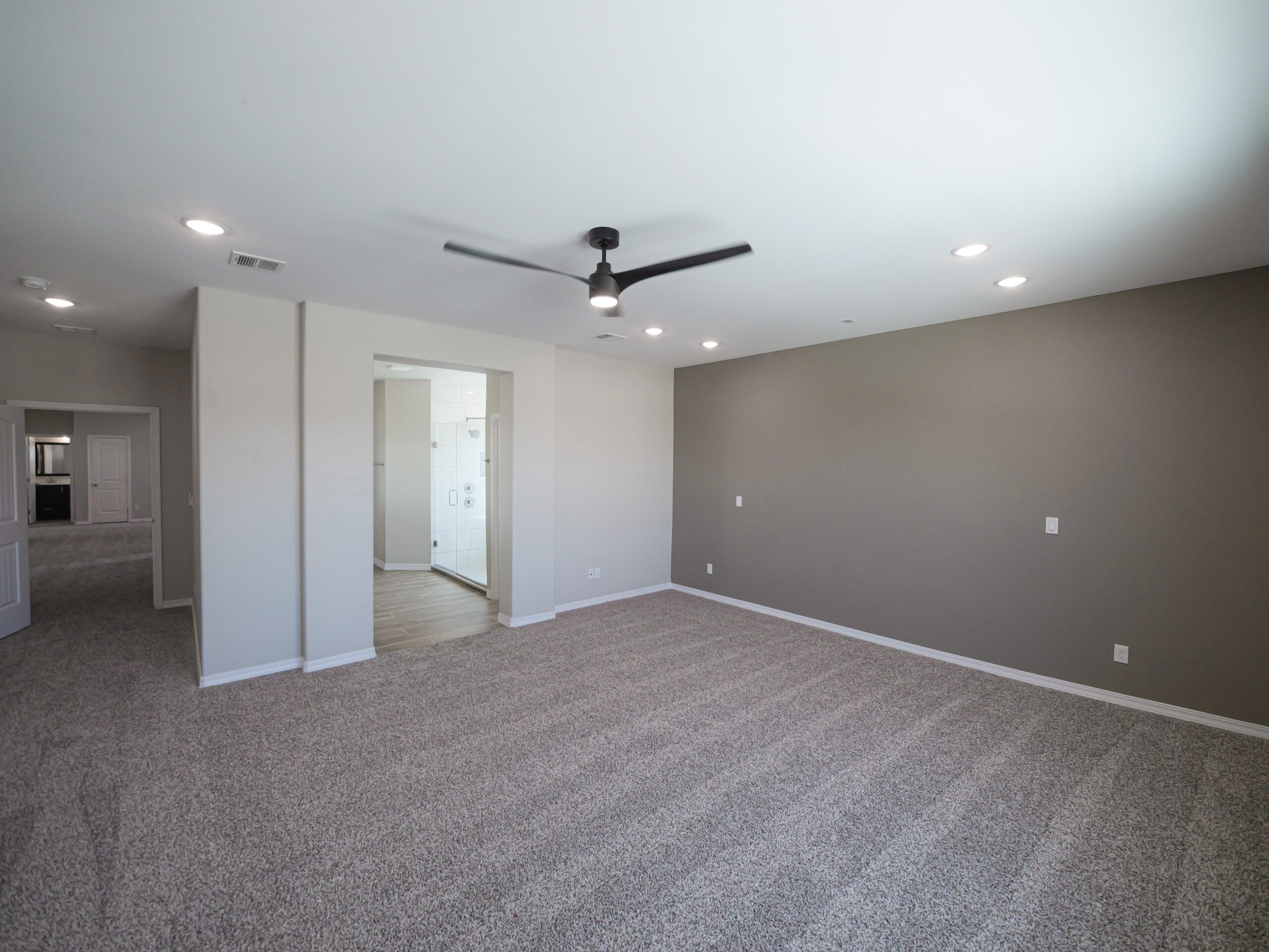 The Arum Master Bedroom to Bathroom.